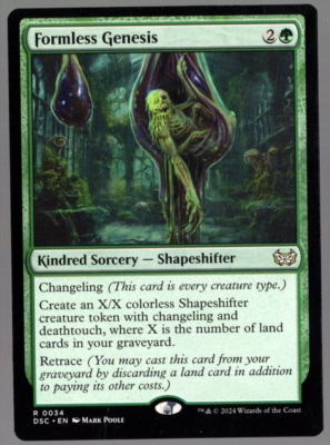 Formless Genesis 0034 Non Foil Rare Duskmourn MTG Near Mint
