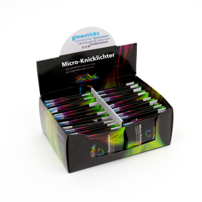 KNIXS Micro Knicklichter Bissanzeiger Angeln 40 x 2 Stück Gras Grün NEON Farben