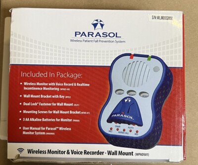 PARASOL PATIENT Wireless Mobility Monitor FALL PREVENTION SYSTEMS WPADS01