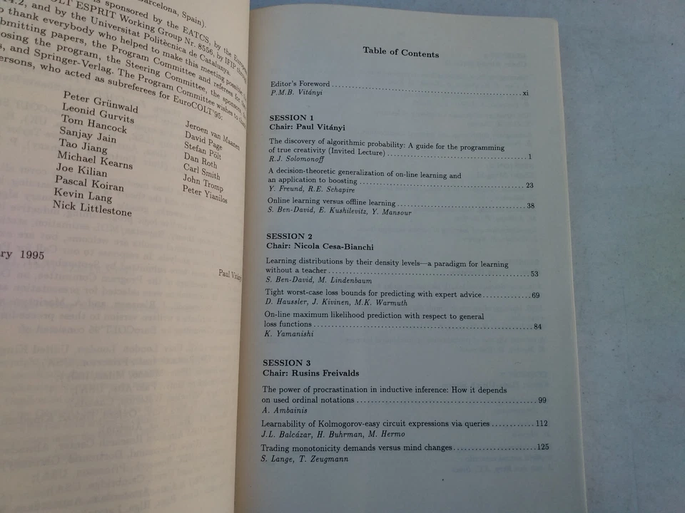 Artificial Intelligence Computational Learning Uncertainty Theory Conference Lot - Image 4 of 4