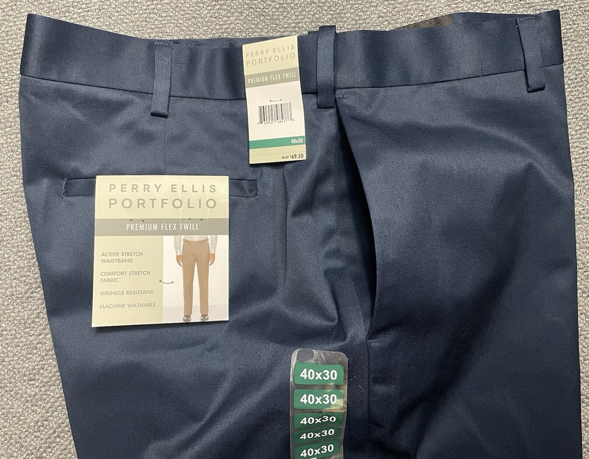 slim fit dress slacks Slim Fit Tech Suit Pant – Perry Ellis main image 1
