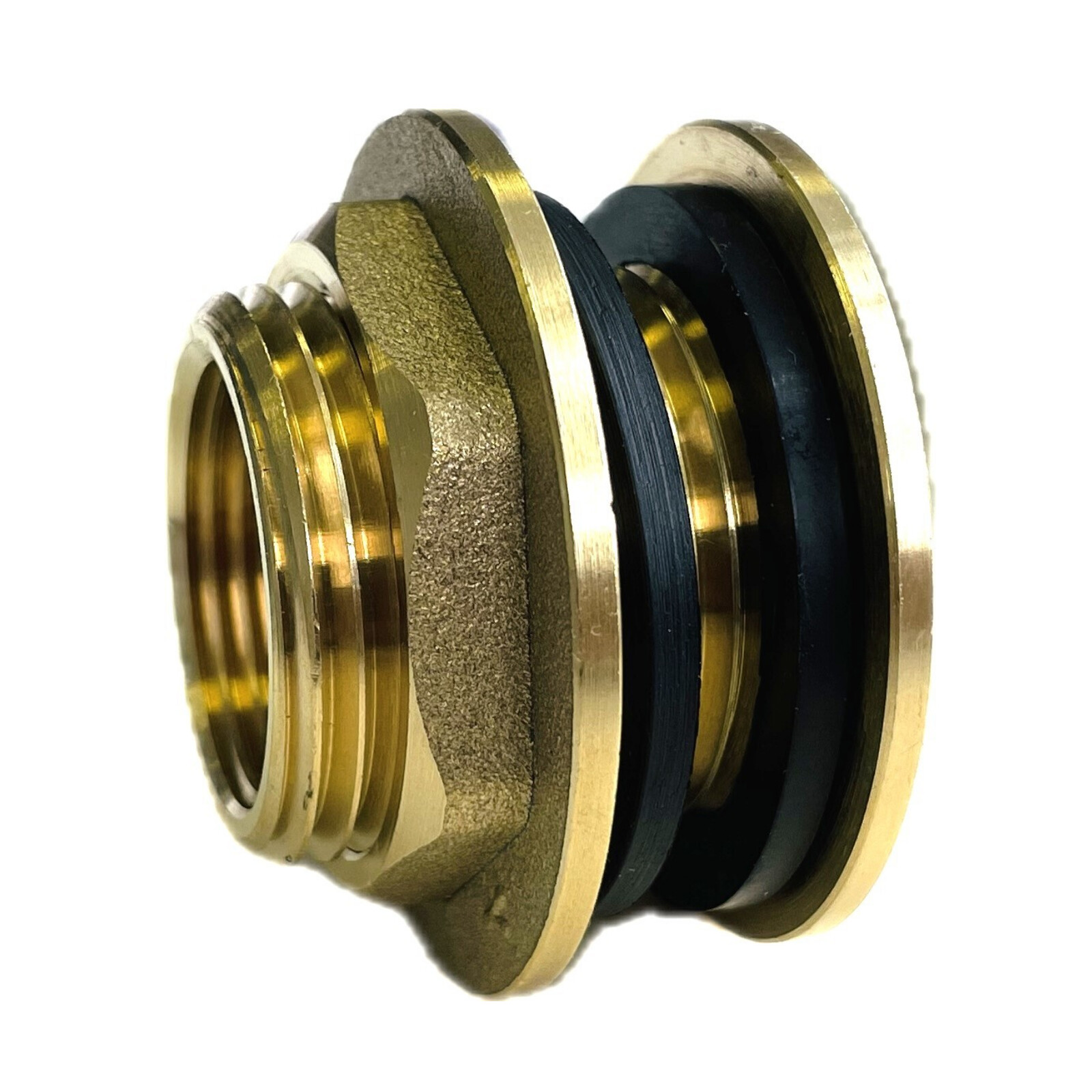 MegaHaustechnik Winkel Regentonnendurchführung 90° – Für 42 Mm Loch, Schlauchtülle 32 Mm, Für 1 1/4 Zoll Schlauch