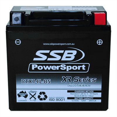 YTX14L-BS AGM Motorcycle Battery for Harley Davidson 883 1200 XL - Main Image