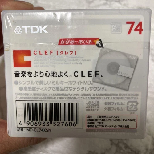 5 MD discs, unopened, TDK MD-CL74*5N limited From JAPAN - Image 3 of 4