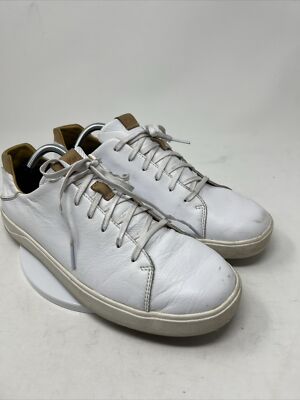OluKai 10455-4R4R Lai'ahi Li 'lli White Leather Sneaker Shoes Mens