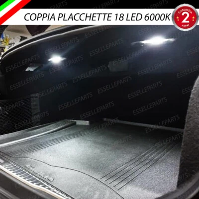 COPPIA PLACCHETTE LED BAGAGLIAIO 18 LED SPECIFICHE ALFA ROMEO GIULIA 6000K