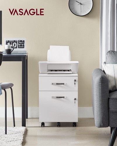 2-Drawer Vertical Filing Cabinet with Lock and Locks Lockable File Cabinet - Picture 12 of 36