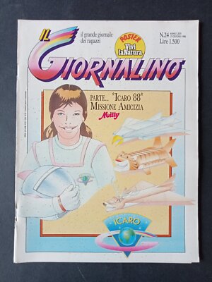 Magazine Il GIORNALINO Icaro Soc. São Paulo No. 24 1988 with insert