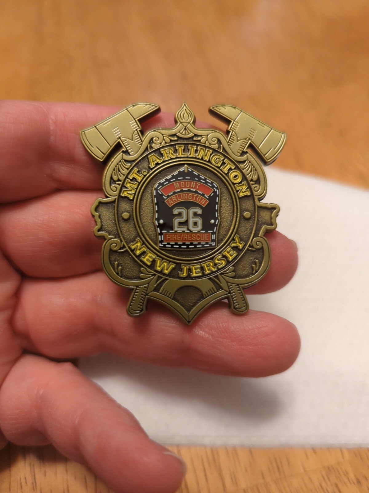 Mt. Arlington Station 26 New Jersey Fire Dept Challenge Coin Rescue