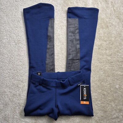 Kerrits Power Stretch Riding Breeches Blue Womens Small Bootcut Sweatpants New