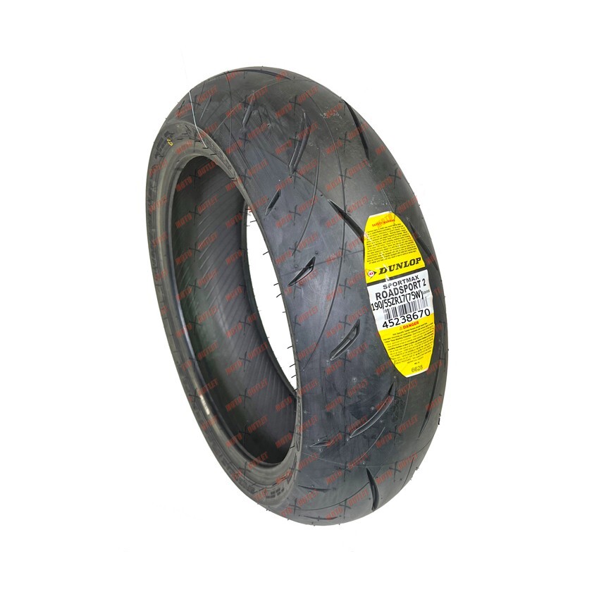 りょ Dunlop Sportmax Q5 Rear Motorcycle Tire 190/55ZR-17 (75W) For