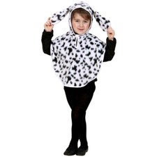 KINDER DALMATINER KOSTÜM Karneval Fasching Hund Poncho Hündchen Cape Kleinkind