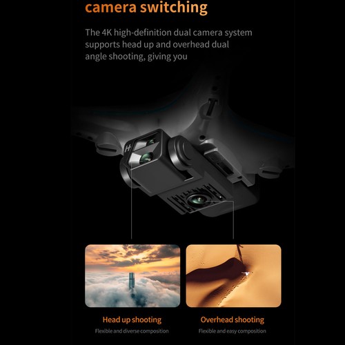 (Dual Camera)KY102 RC Drone Grey Quadcopter Toy Optical Hovering ZO - Picture 14 of 24