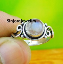 Rainbow Moonstone 925 sterling silver handmade Gift Ring US size 5 to 13