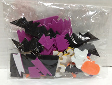 Halloween Foam Stickers Scrapbook Arts Crafts fall holiday shape ghost cat 62 pc