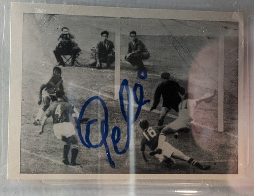 1958 Ws-Verlag Fussball #77 Pele RC AUTO PSA/DNA 10 W Video & Token - Picture 3 of 8