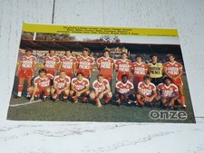CLIPPING POSTER FOOTBALL 1984-1985 MONTPELLIER PAILLADE BLANC ORTS PASSI GASSET