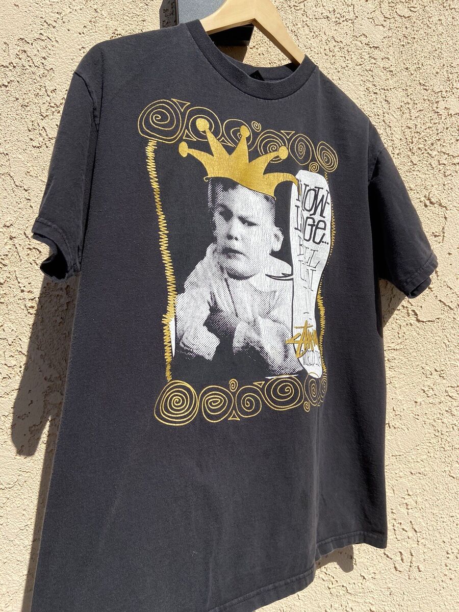 Vintage 90s Stussy “Knowledge be all up on it!!” T-Shirt Sz Vintage 90s Stussy “Knowledge be all up on it!!” T-Shirt Sz