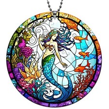 2024 Mermaid Christmas Ornament Xmas Tree Hanging Ornament for Women Girls