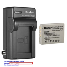 Kastar Battery AC Wall Charger for Olympus Li-30B & Olympus µ-mini Digital S