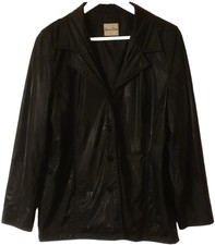 Joie De Vivre/ladies/womens Wet Look Jacket - Size 14 (see All Photos)