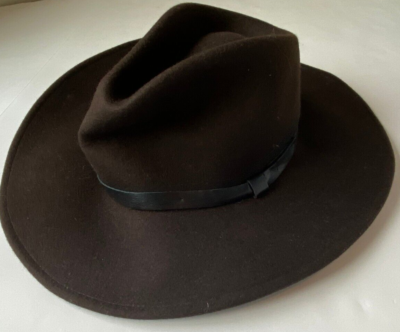 Rag & bone Espresso OHARA cowboy hat NEW rag & bone OHARA COWBOY HAT ESPRESSO BROWN WOOL LEATHER  main image 3