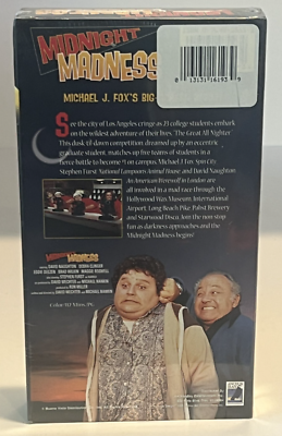 Midnight Madness Vhs 1980 New Michael J Fox First Feature Film