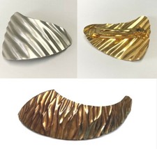Vintage Metal Barrette Distressed Boho Chic Fashion Hair Clip New Made in France