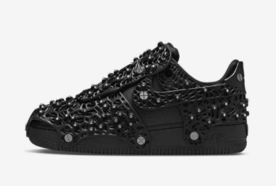 Size 10.5 - Swarovski x Nike Air Force 1 LXX Black W for sale