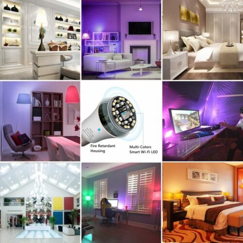 Wi-Fi Smart LED Light Bulb 9 W(60W) 850Lm A19 RGBCW Dimmable Alexa/Google/Siri - Picture 42 of 57