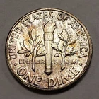 1963 10c Silver Roosevelt Dime - Light Violet Toning - SKU-L0906
