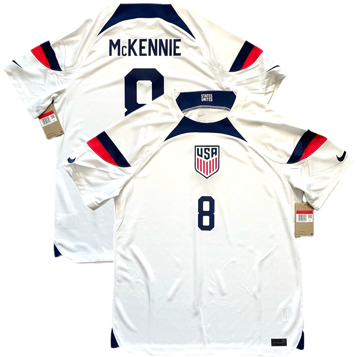 2022/23 USA Home Jersey #8 McKENNIE Large Nike Soccer World Cup