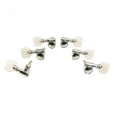 Grover Chrome Pearloid "Milk Bottle" Rotomatic Tuners for 3x3 Guitar LP SG KISS