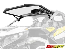SuperATV MaxDrive Power Flip Windshield Can Am Maverick R / Max 2024+