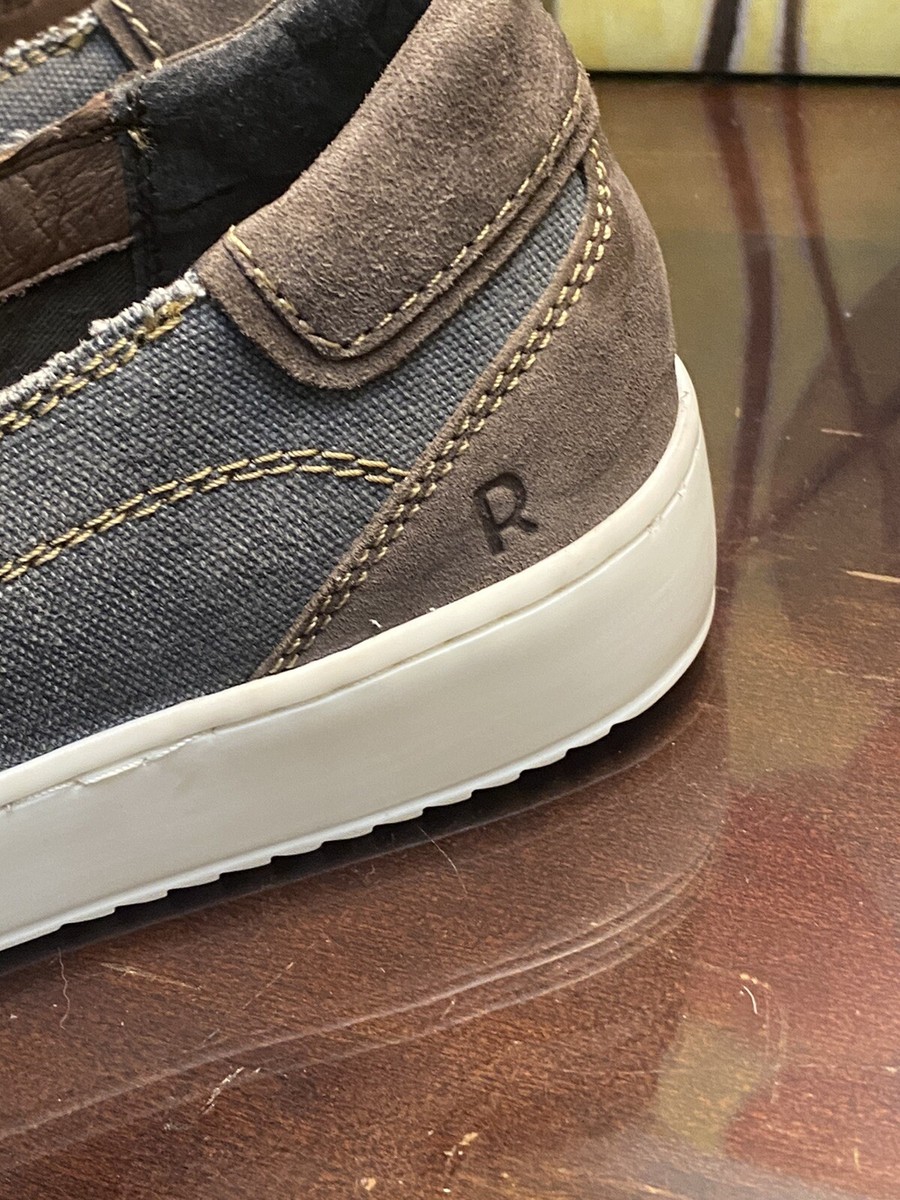 Roan Bed Stu Mens Canvas Sneaker Kayson Grey Slip On  display picture 1