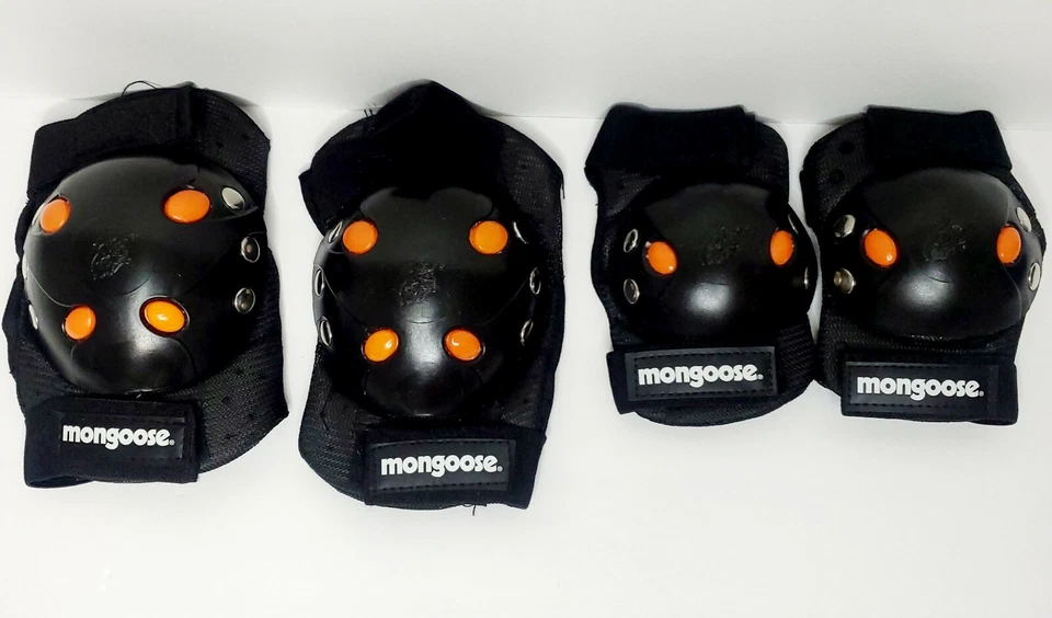 Mongoose Youth BMX Bike Knee and Elbow Pad Set, Sport Protective Gea - Image 2 of 4