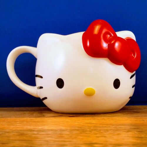 Hello Kitty 3D Collectible Coffee Mug Tea Cup Jumbo Cat Ceramic 20 oz Sanrio NEW - Picture 9 of 16