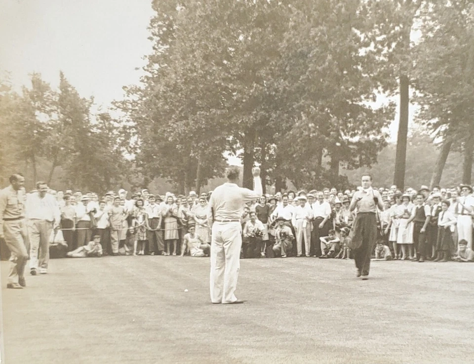 6/13/1942 Babe Ruth + Bob Hope + Wood + Ghezzi Original Gelatin Silver 6x9 Photo - Image 3 of 4