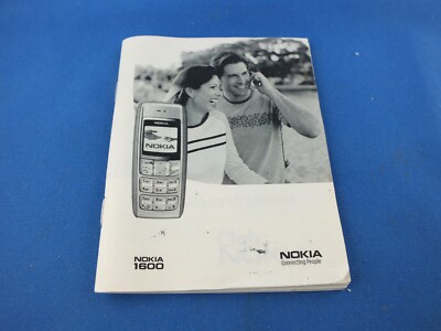 Original Nokia 1600 Bedienungsanleitung DEUTSCH Gebrauchsanweisung Handbuch