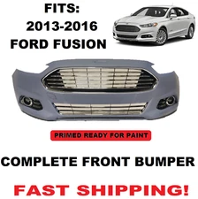 FOR 2013 2014 2015 2016 FORD FUSION FRONT BUMPER COVER