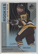 2018 Upper Deck SP Game Used Authentic Rookies Rainbow /294 Zach Aston-Reese 4f5