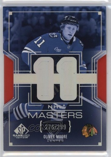 2025-26 Upper Deck SP Game Used NHL Masters Rookies /299 Oliver Moore Rookie RC