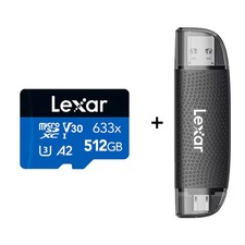 Lexar 512GB Micro 633X SD TF Card Memory card w/ RW310 Card Reader Included 