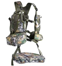 Turkey Vest with Seat: Lightweight Turkey Hunting Vest with Game Pouch, NIB