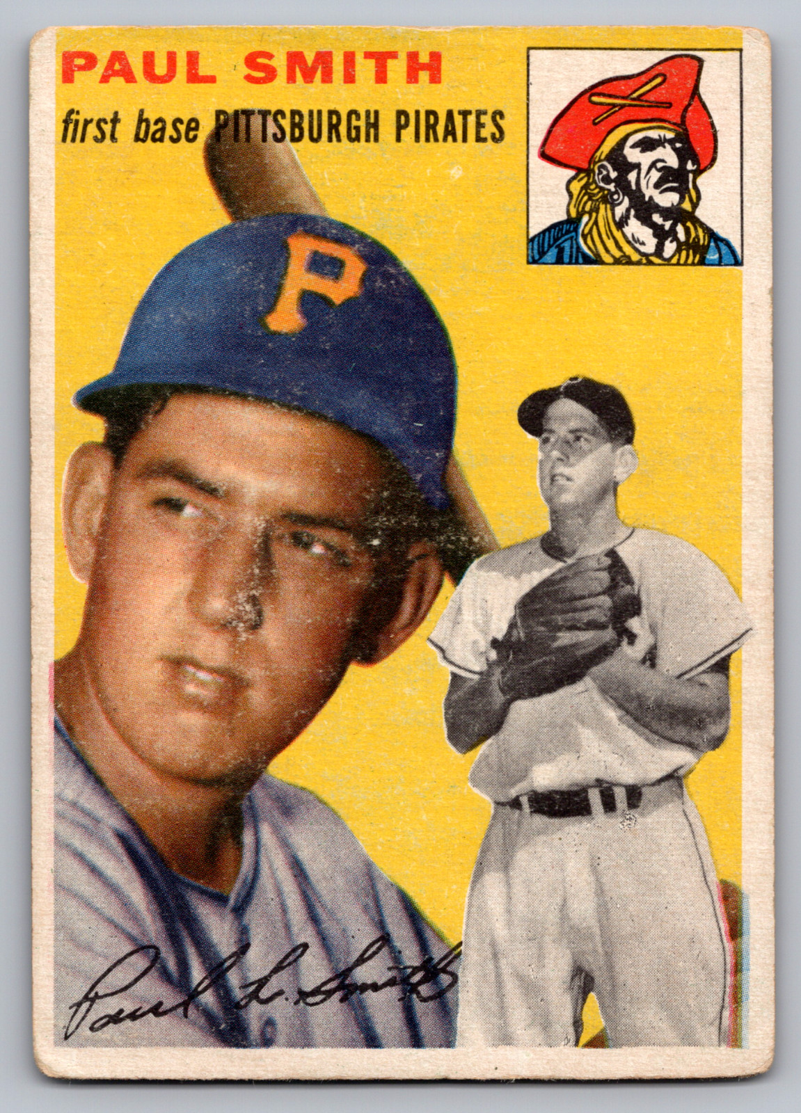 1954 TOPPS #11 PAUL SMITH PIRATES ROOKIE
