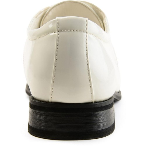 Vance Co. Mens Cole Patent Lace-Up Square Toe Oxfords Shoes BHFO 8892 - Picture 2 of 3