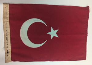 Vintage Ottoman Empire Turkish Flag 8” X 11.5” (Military?)