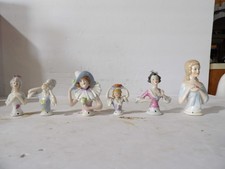 Art Deco Germany Porcelain 6 Lady Half Doll Heads