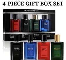 4Pc Men s Eau De Parfum Gift Set 0.85oz Long ...