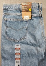 Carhartt Jeans Men  s 52 x 30 Blue Traditional Fit Tapered Leg B18 STW NEW